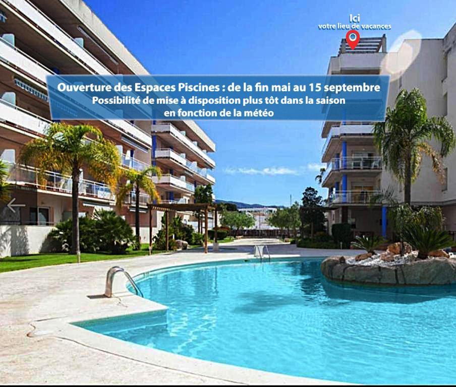 Superbe Appartement Avec Solarium Et Piscine Communautaire Roses Dış mekan fotoğraf